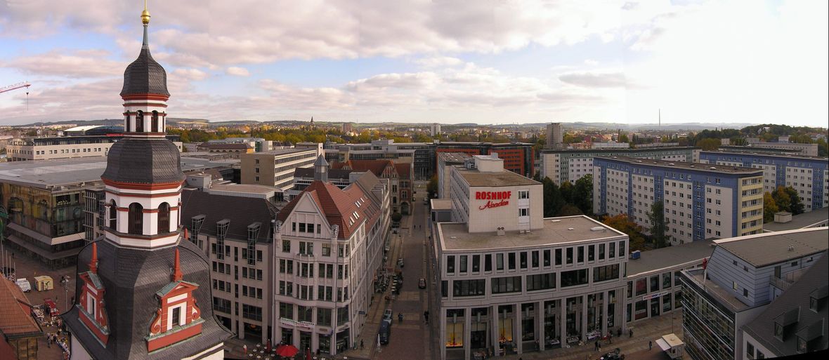 Chemnitz panorama Rathaus