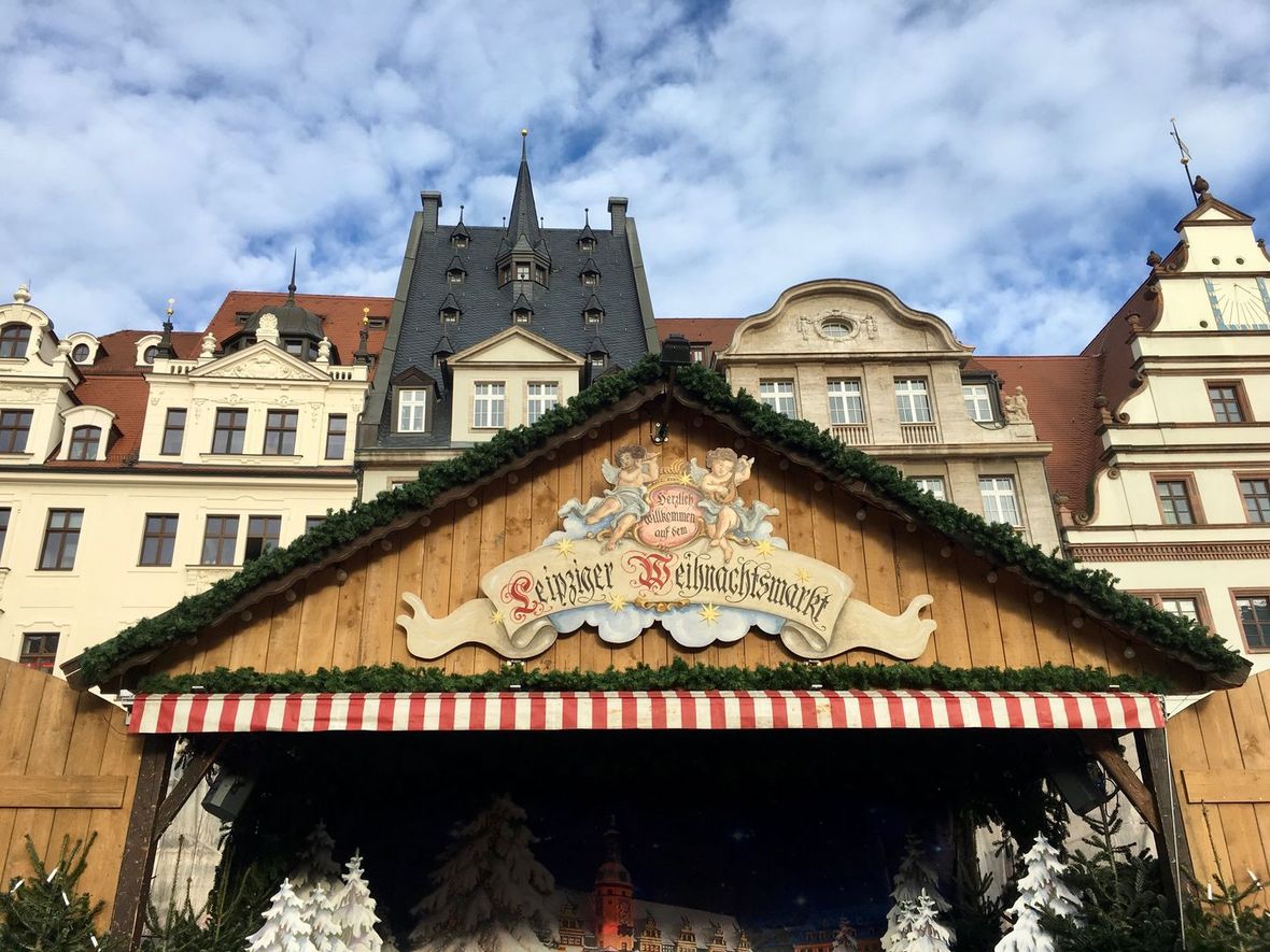 Leipziger Weihnachtsmarkt begrüßt