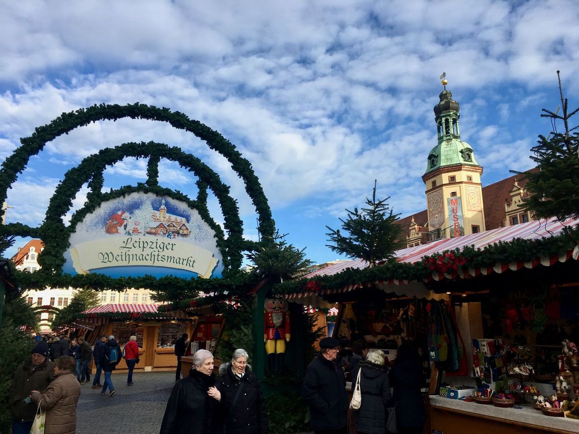 Leipziger Weihnachtsmarkt Eingang 2