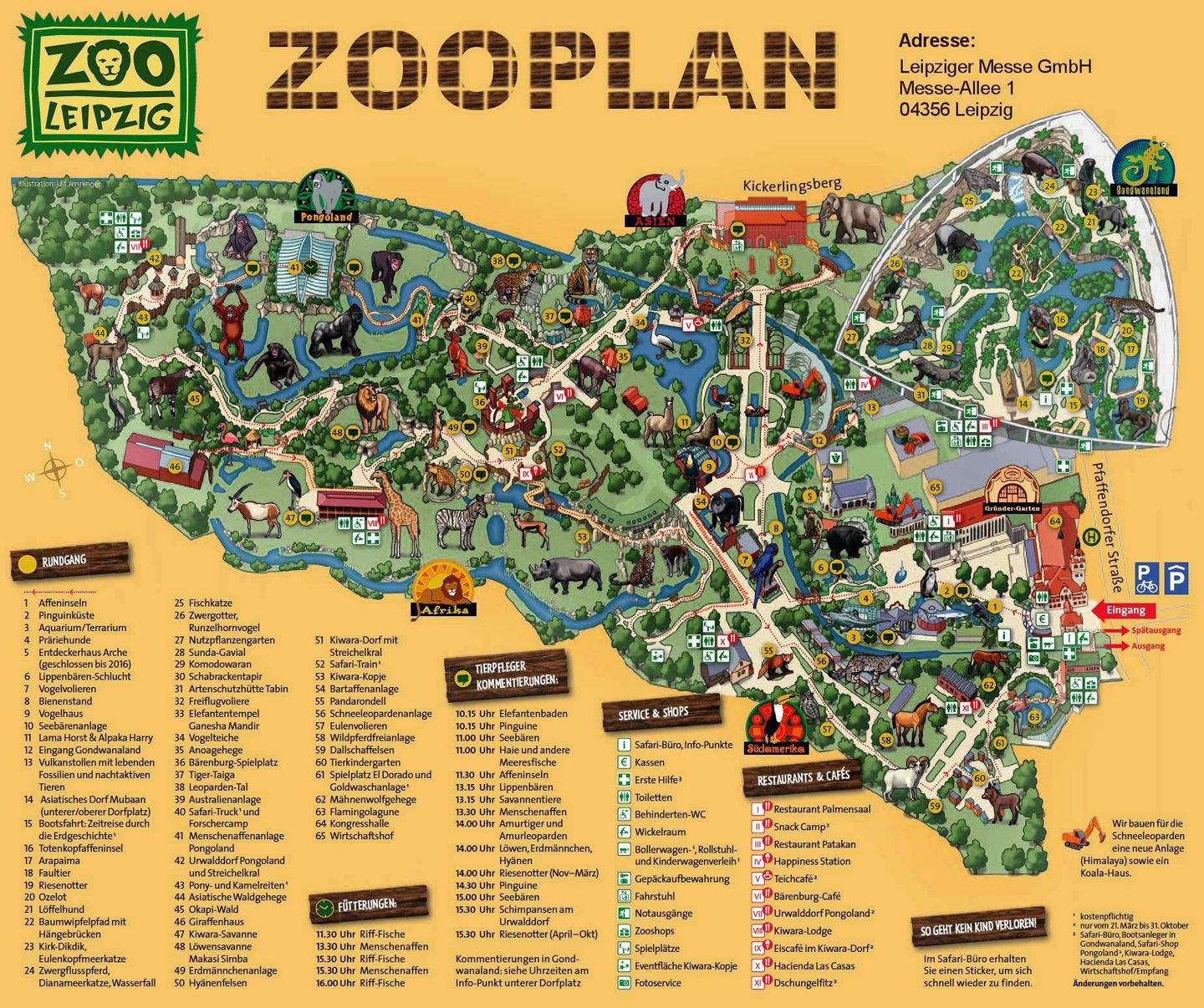 Zoo Leipzig Map
