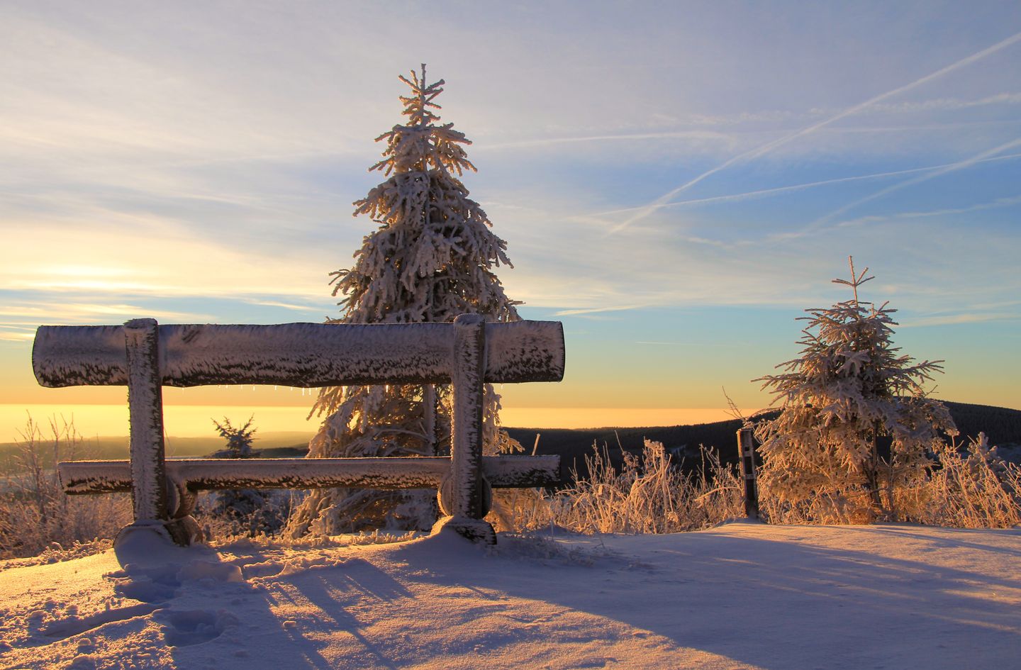Fichtelberg Sunrise Ore Mountains