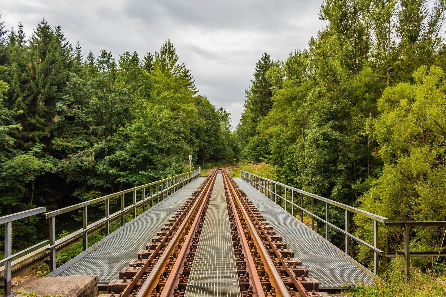 Ore Mountains train railway bridge