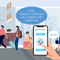 FAST Check-in / check-out: not a problem with HotelFriend