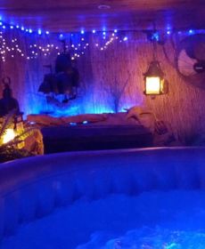 B&B " Coeurs de Pirates " En Hiver SPA Sauna Salle D'Eau Exotique Kitc