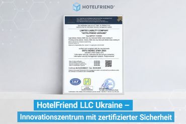 HotelFriend LLC Ukraine Achieves ISO 27001 Certification