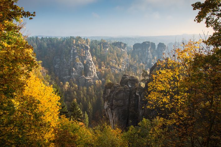 The Bastei Bridge view