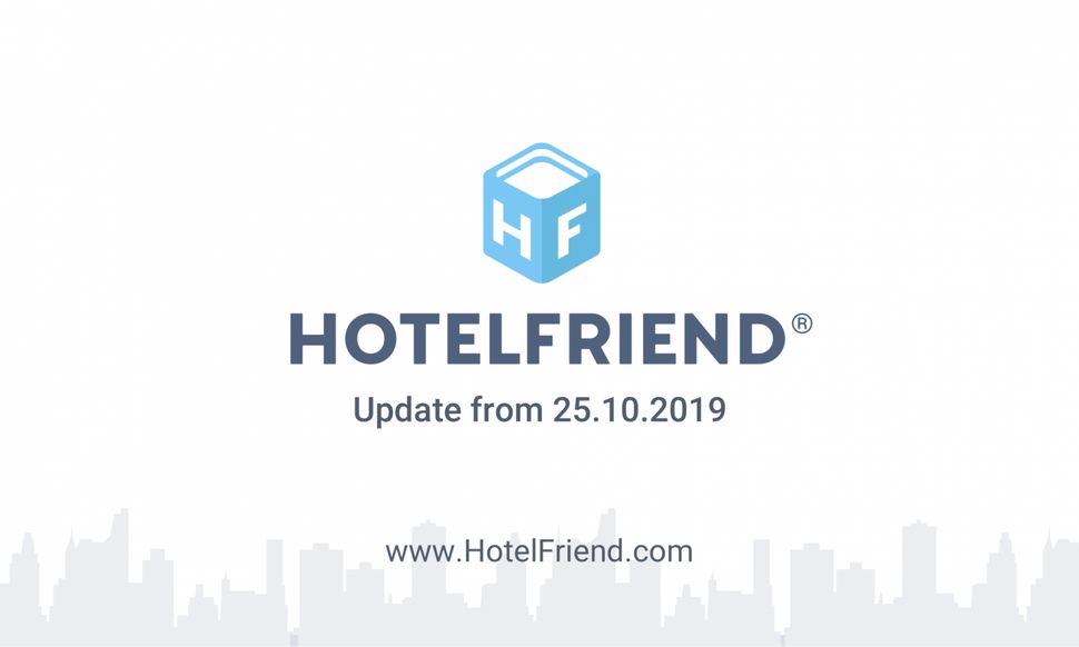 Product Updates from 25.10.2019: simplified check-out, Front Desk enhancements - HotelFriend