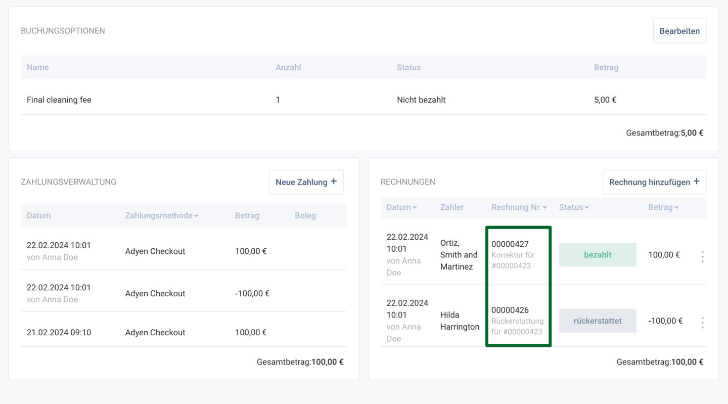 Visual enhancements for Invoice Correction