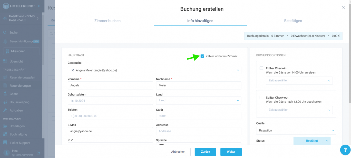 Service selection flexibility