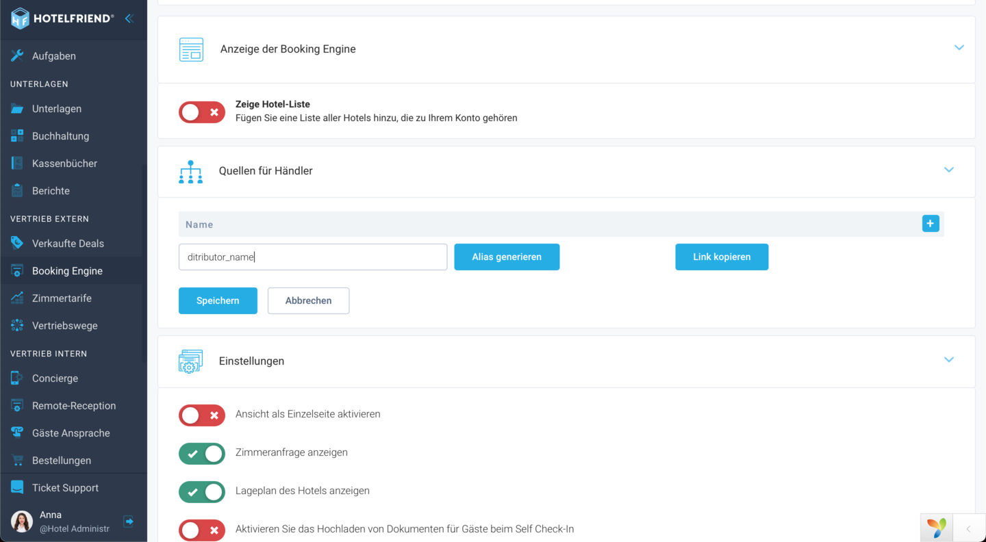 Optimierte Buchungsverwaltung mit Multi-Source-Links