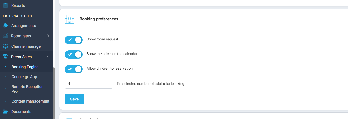 Preselect number of adults in monthly rentals