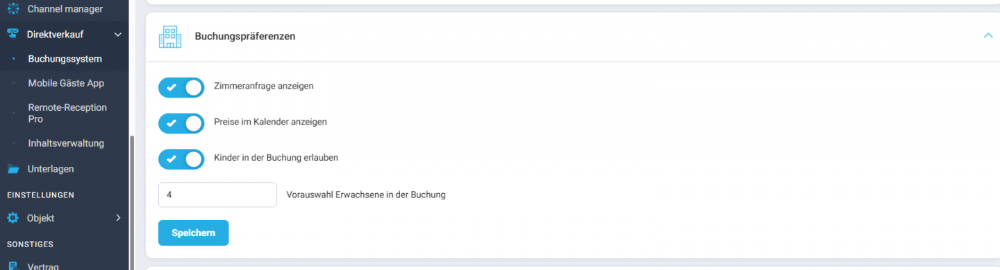 Voreinstellung der Erwachsenenanzahl bei Langzeitmieten