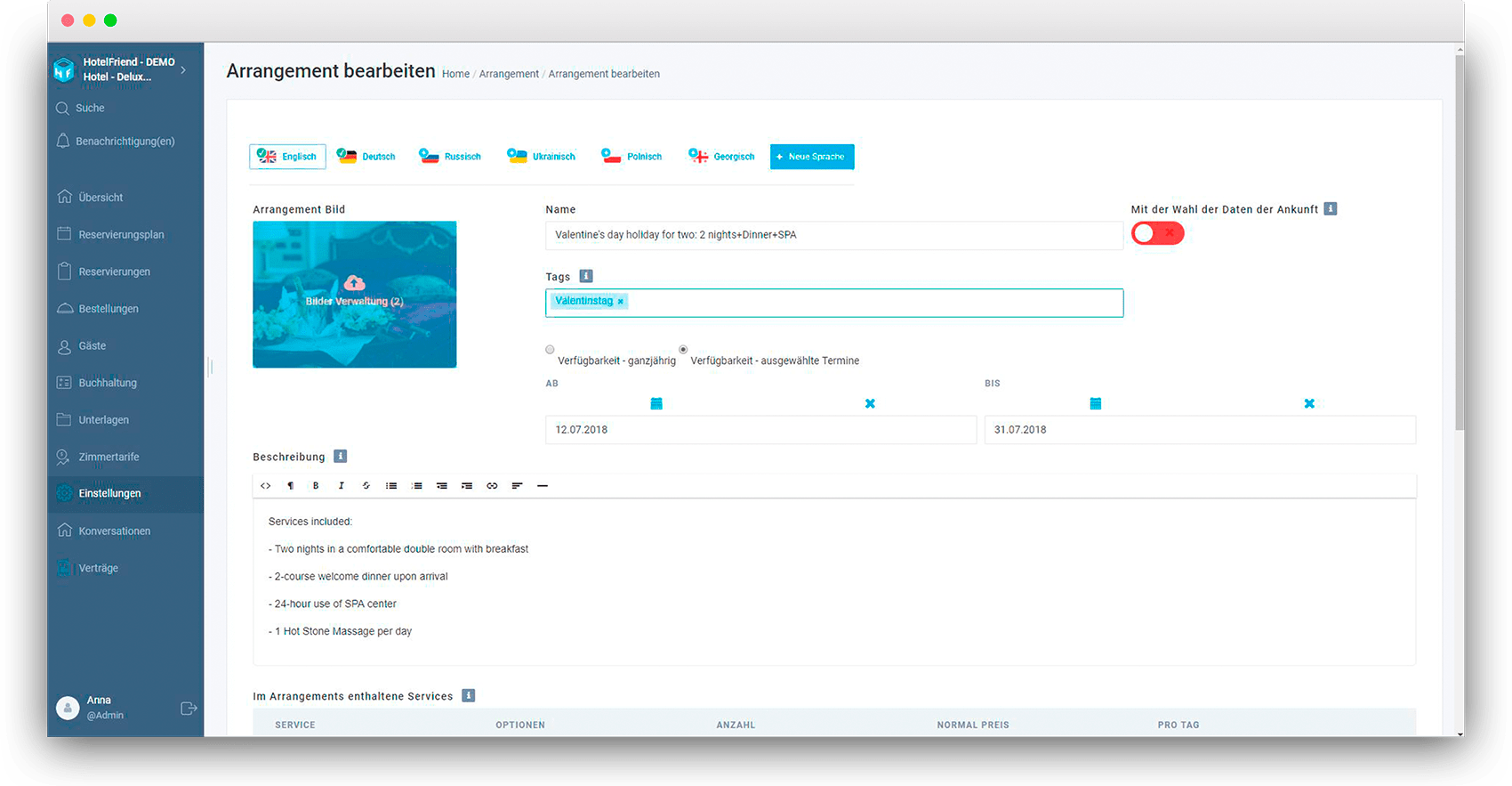 Enabled the option to create a deal without specifying dates