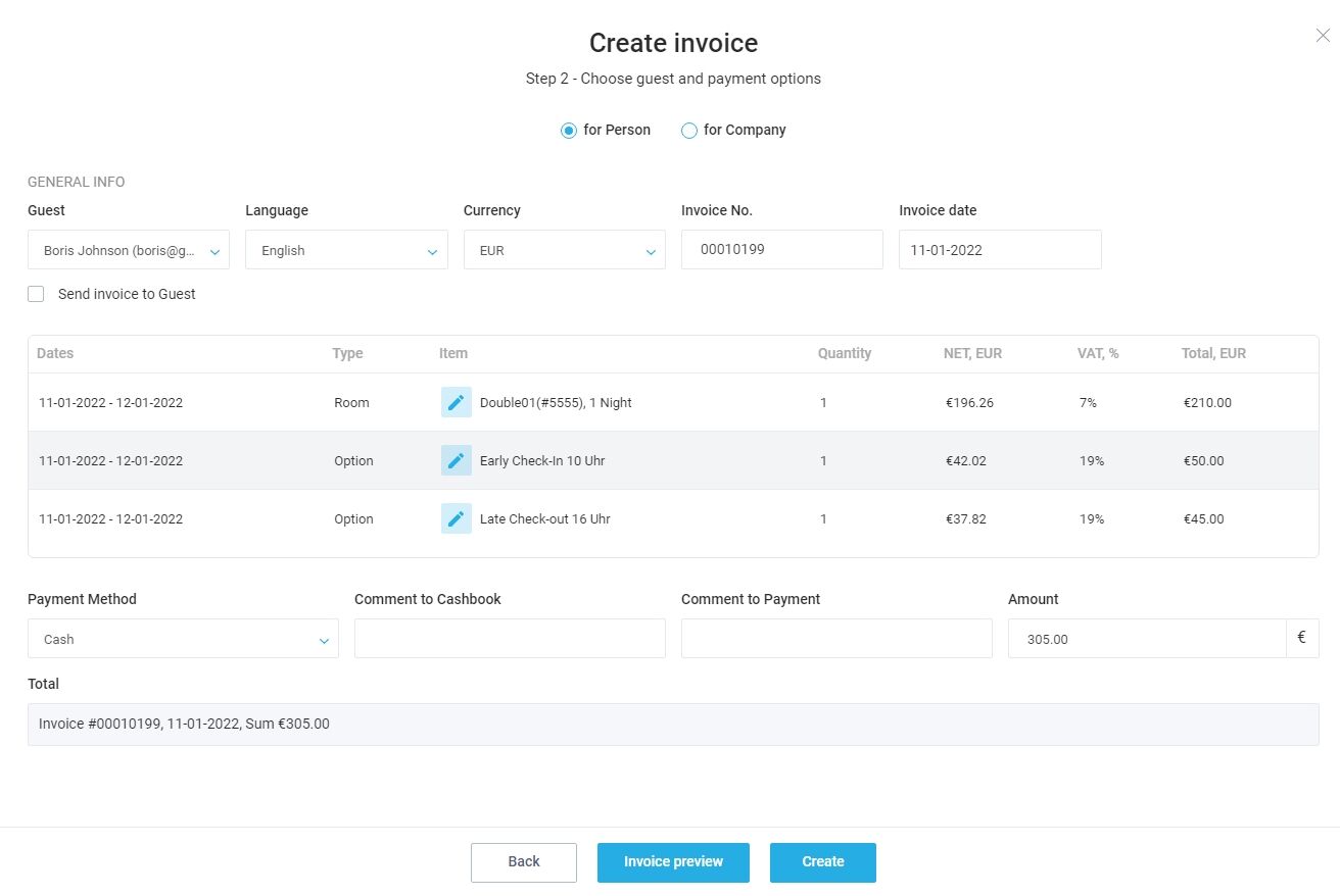 Improved invoices