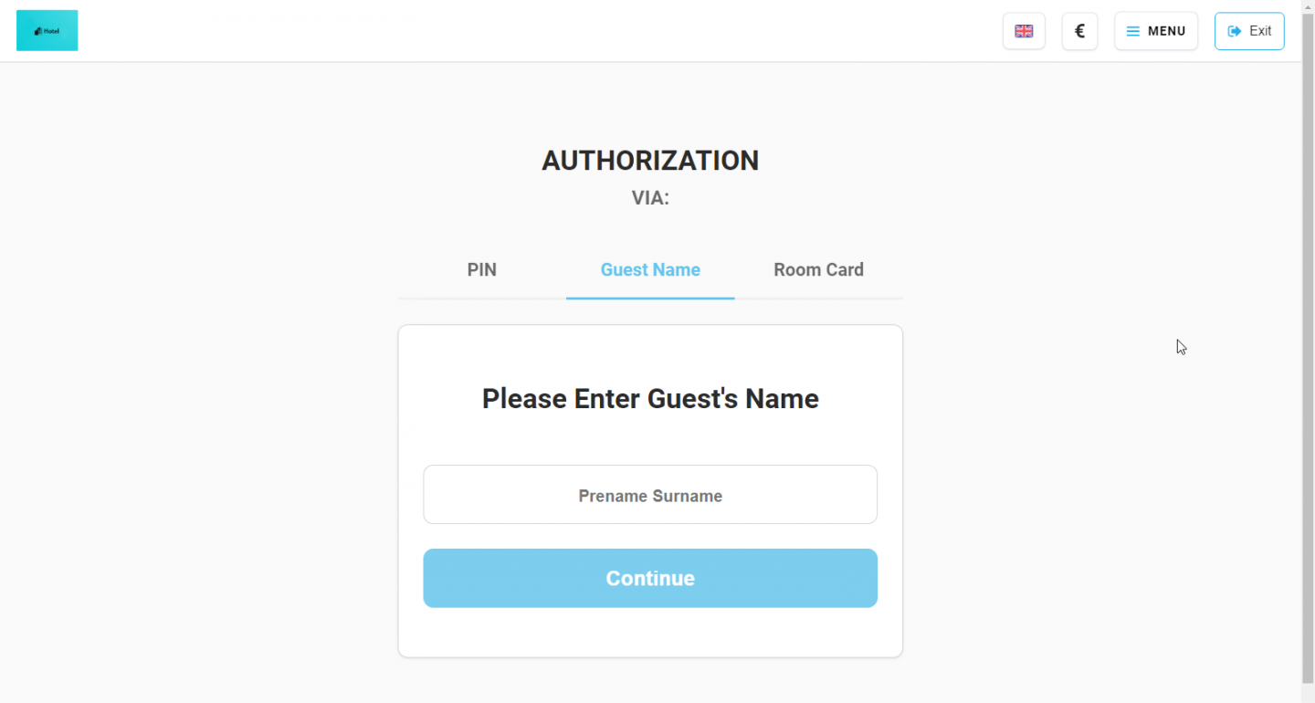 Authorization via Guest Name