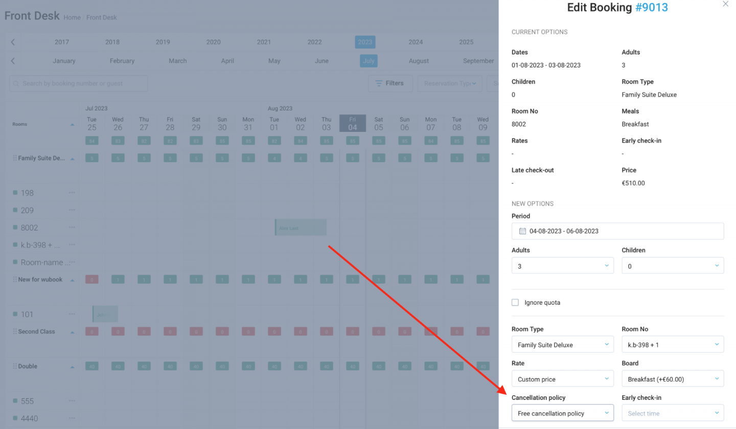 Improved booking management with a dedicated Cancellation Policy field