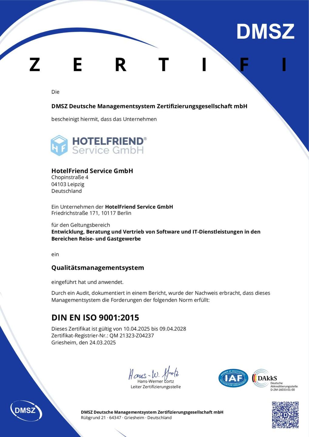 ISO 9001:2015 – Commitment to Quality