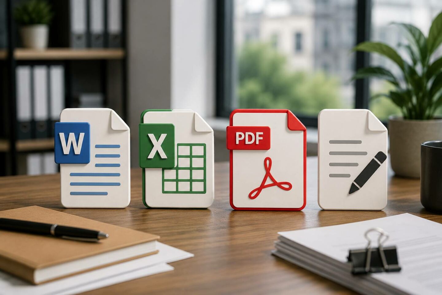 Word, Excel, PDF und bearbeitbare Dateien