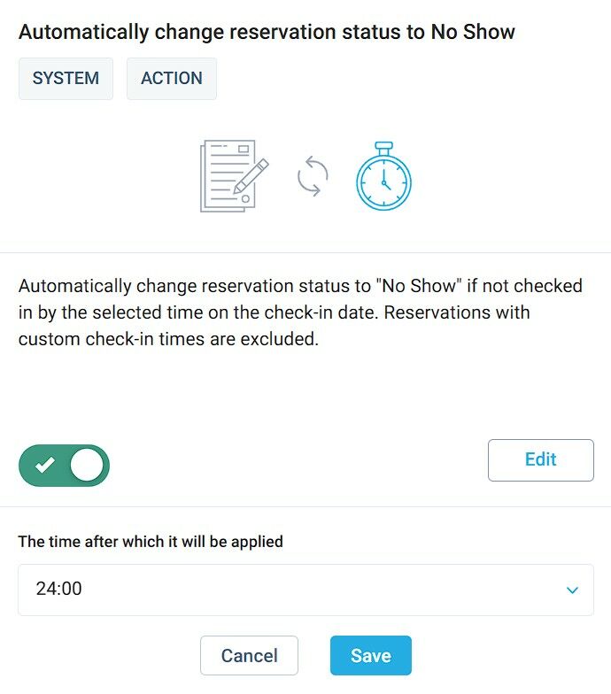 Streamline your booking management with “Automatically change reservation status to No Show