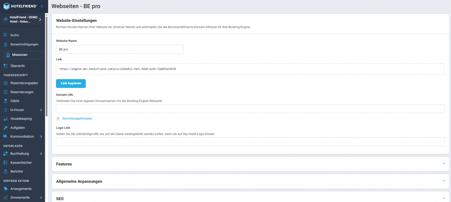 UI-Verbesserungen für Bookingssystem PRO