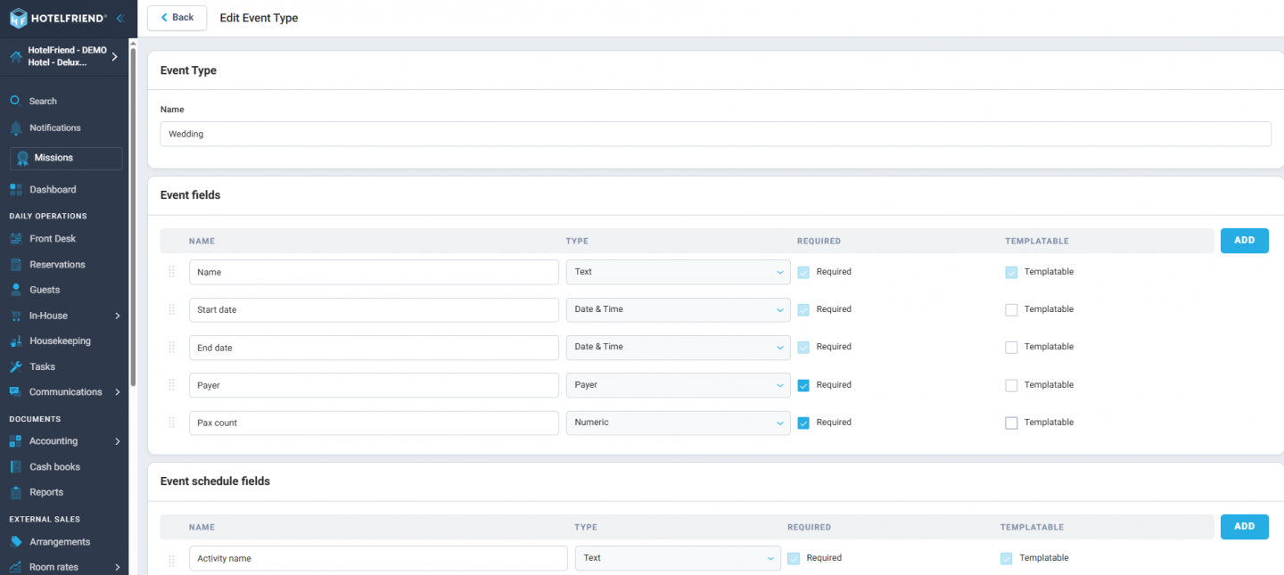 Event Types Make Event Setup and Coordination Easier