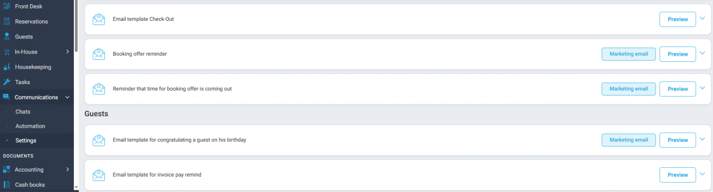 New Marketing emails category with compliance controls