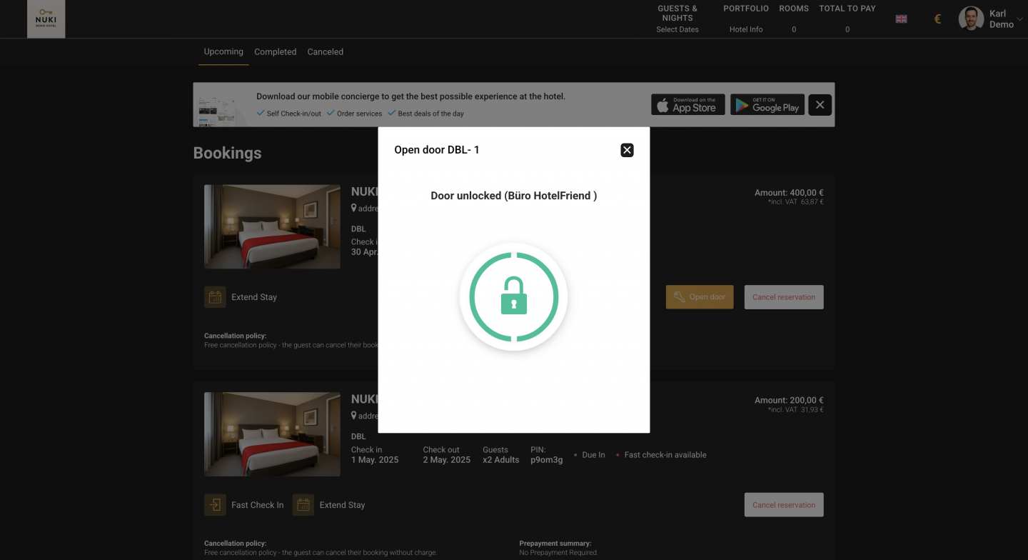 access any additional areas they’ve been granted permission to enter. It’s a secure, convenient way to manage room access without physical keys or cards
