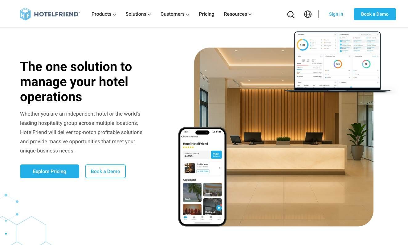 HotelFriend main page