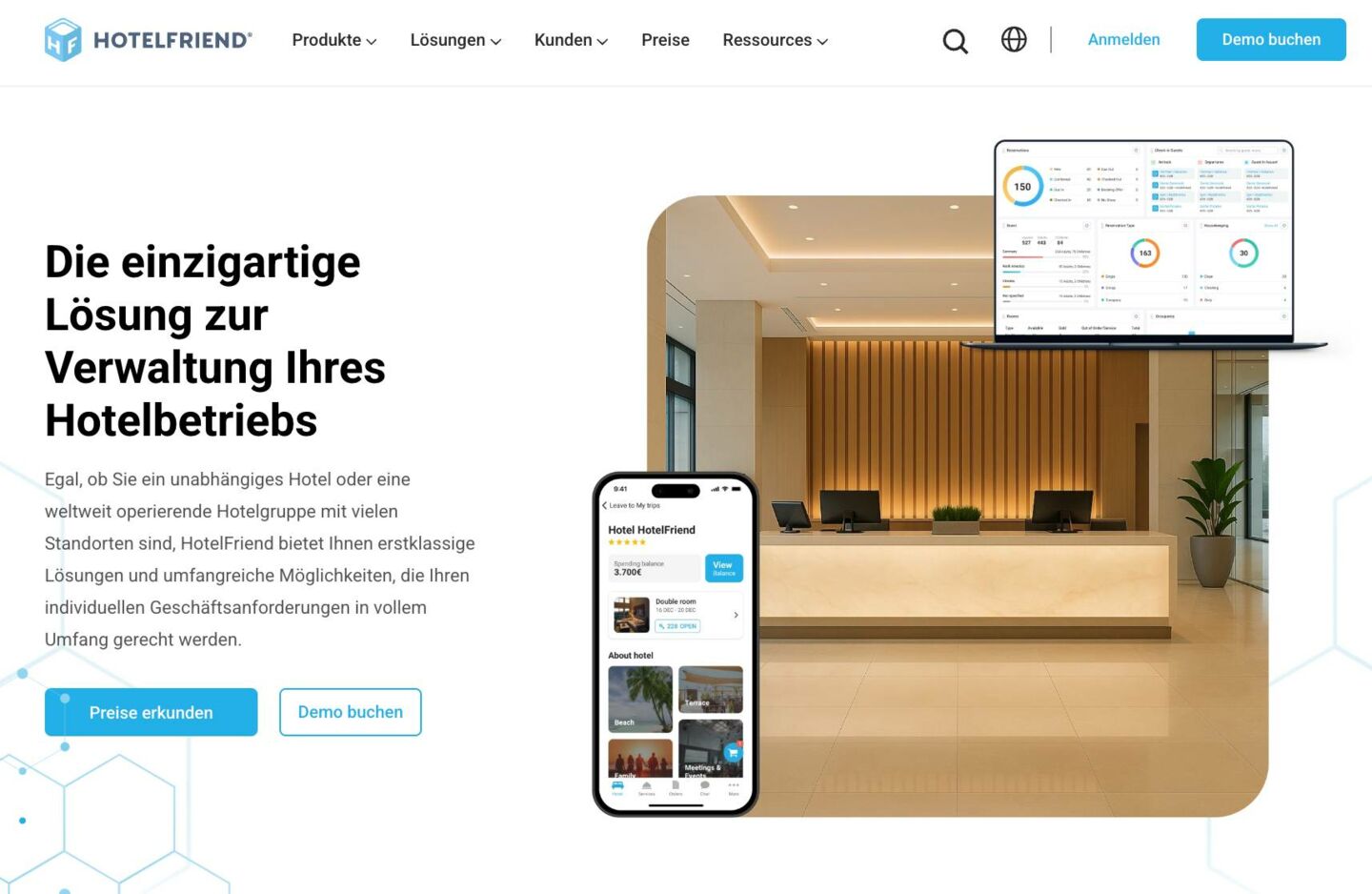 HotelFriend main page