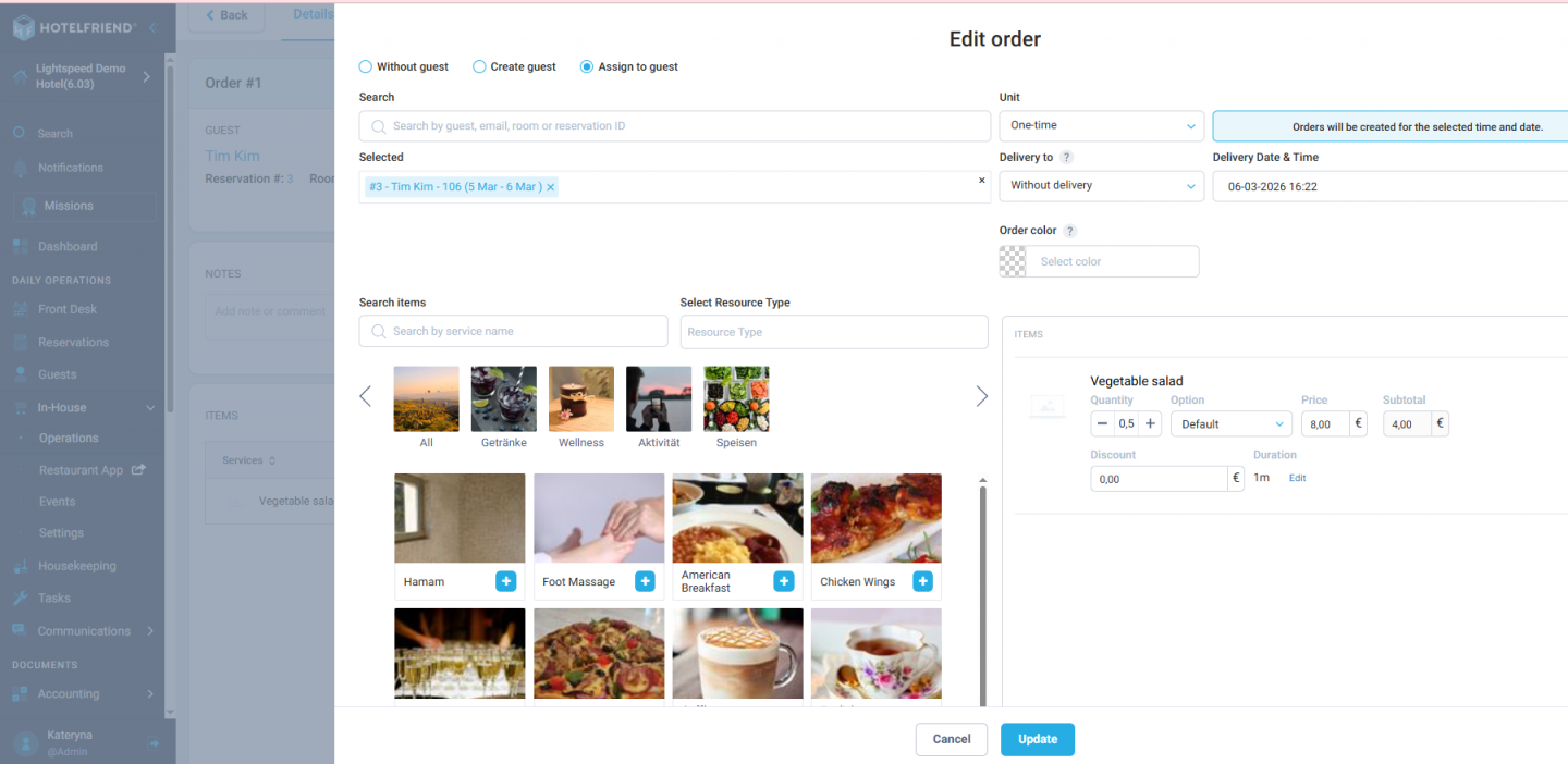 More flexible ordering with Services & POS