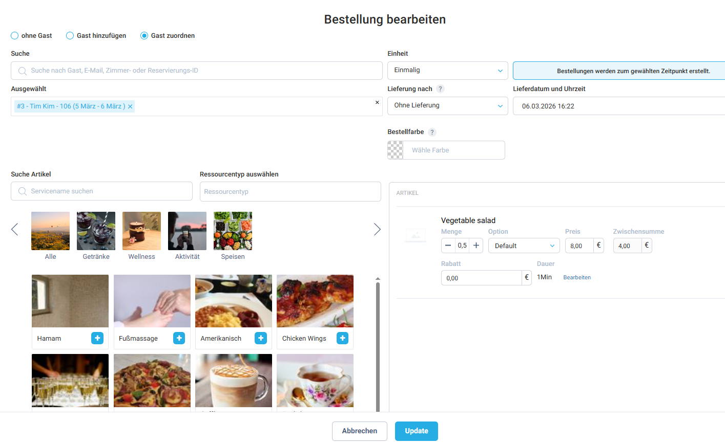 Flexiblere Bestellungen mit Services & POS