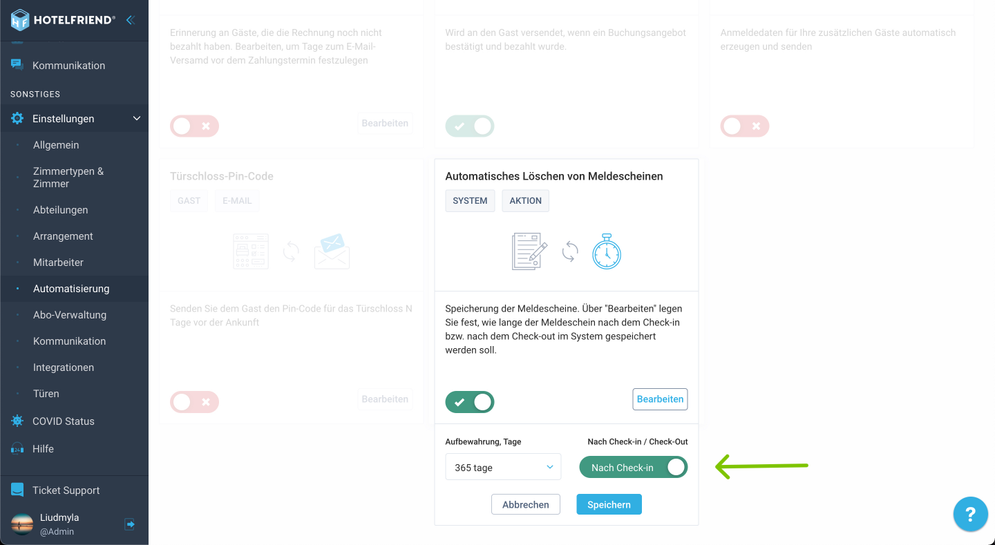 Auto-delete timer for Registration Forms