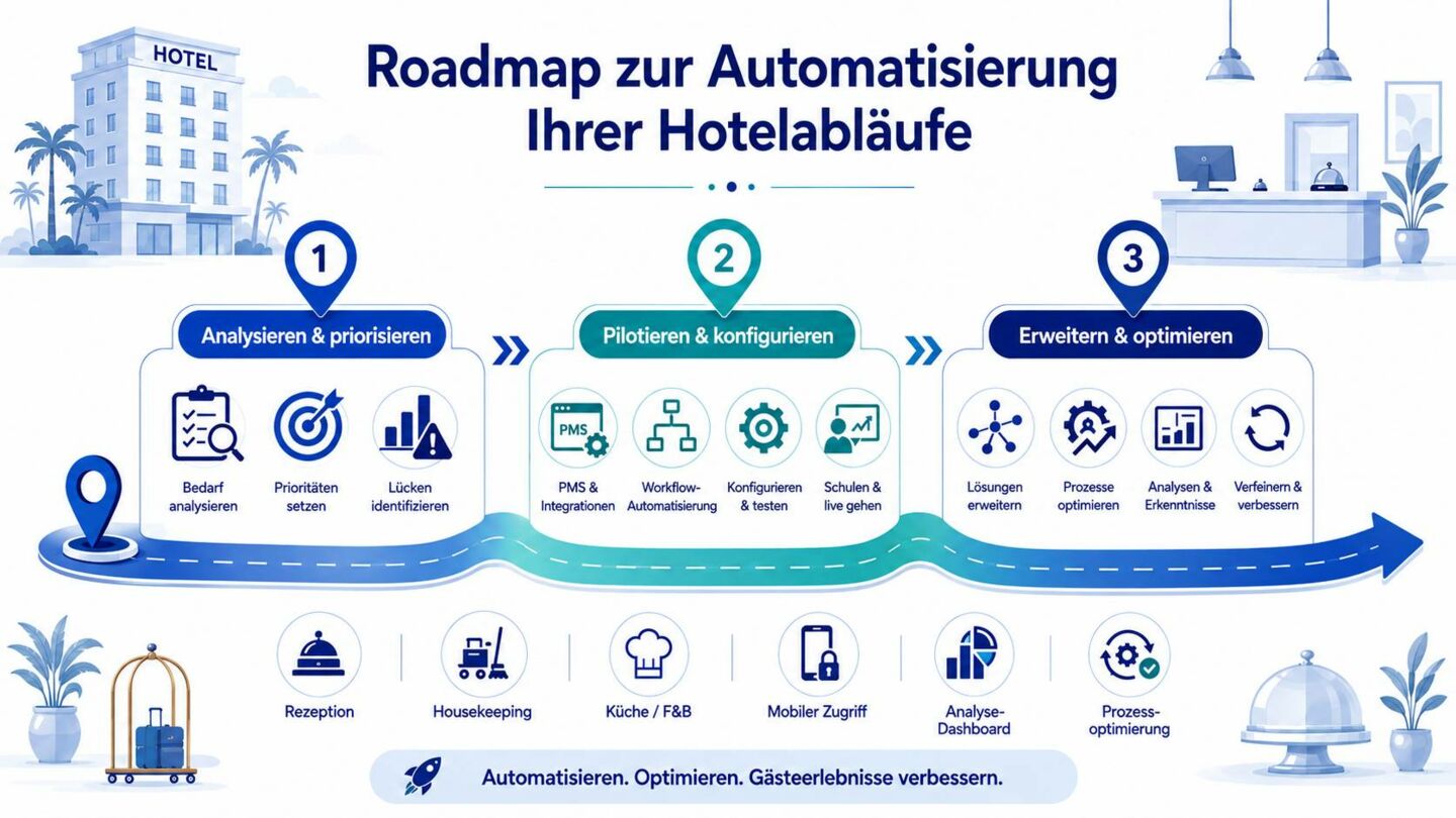 Roadmap für die Automatisierung des Hotelbetriebs