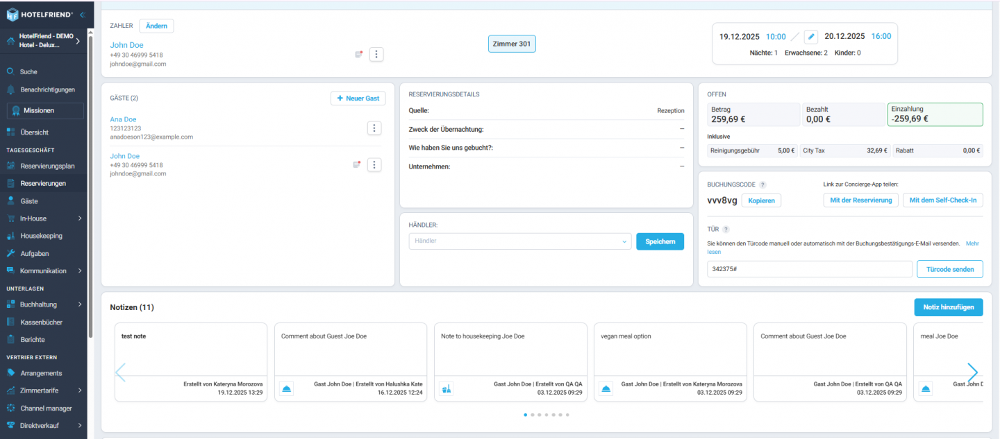 Besseres Gästemanagement