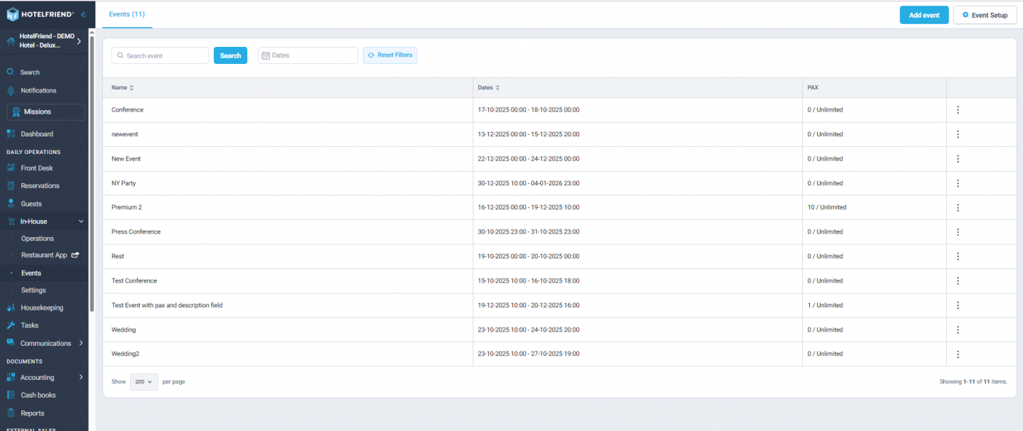 Event & Feature Management Enhancements