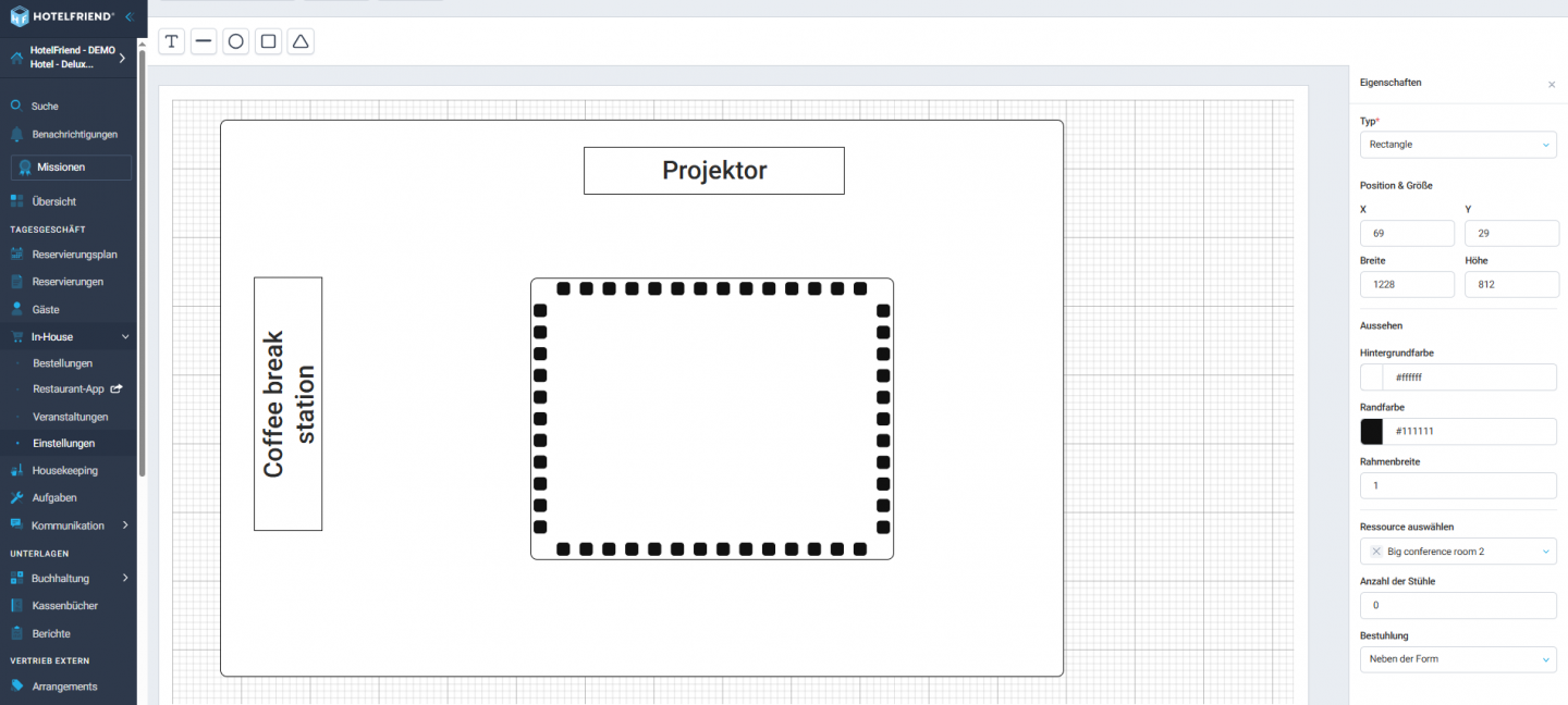 Flexible Stuhlverwaltung