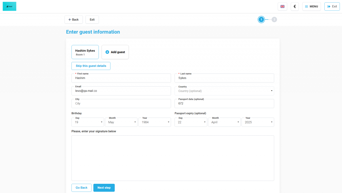 Improved check-ins via Kiosk for more flexible guest arrivals