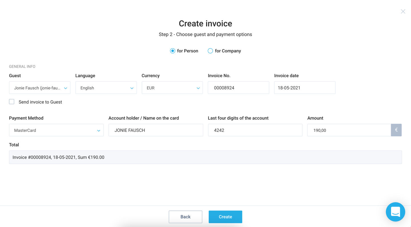 added steps of invoice creation