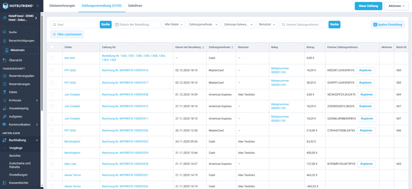 Adyen Settlement Batch & Kommissionsübersicht