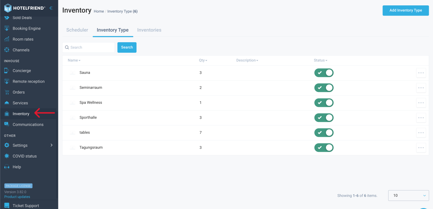 Optimized navigation for Inventory