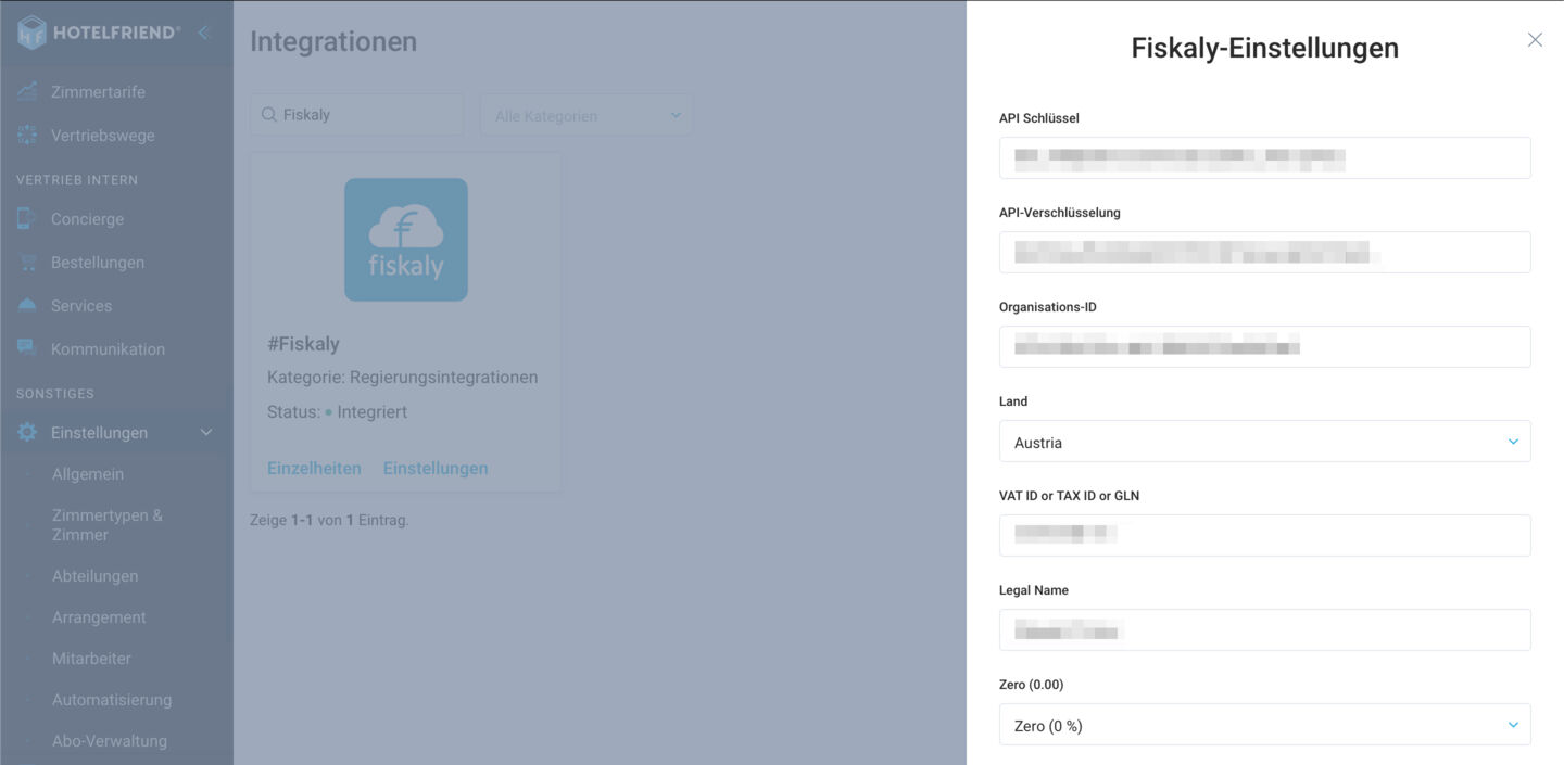 Fiskaly-Integration für Österreich