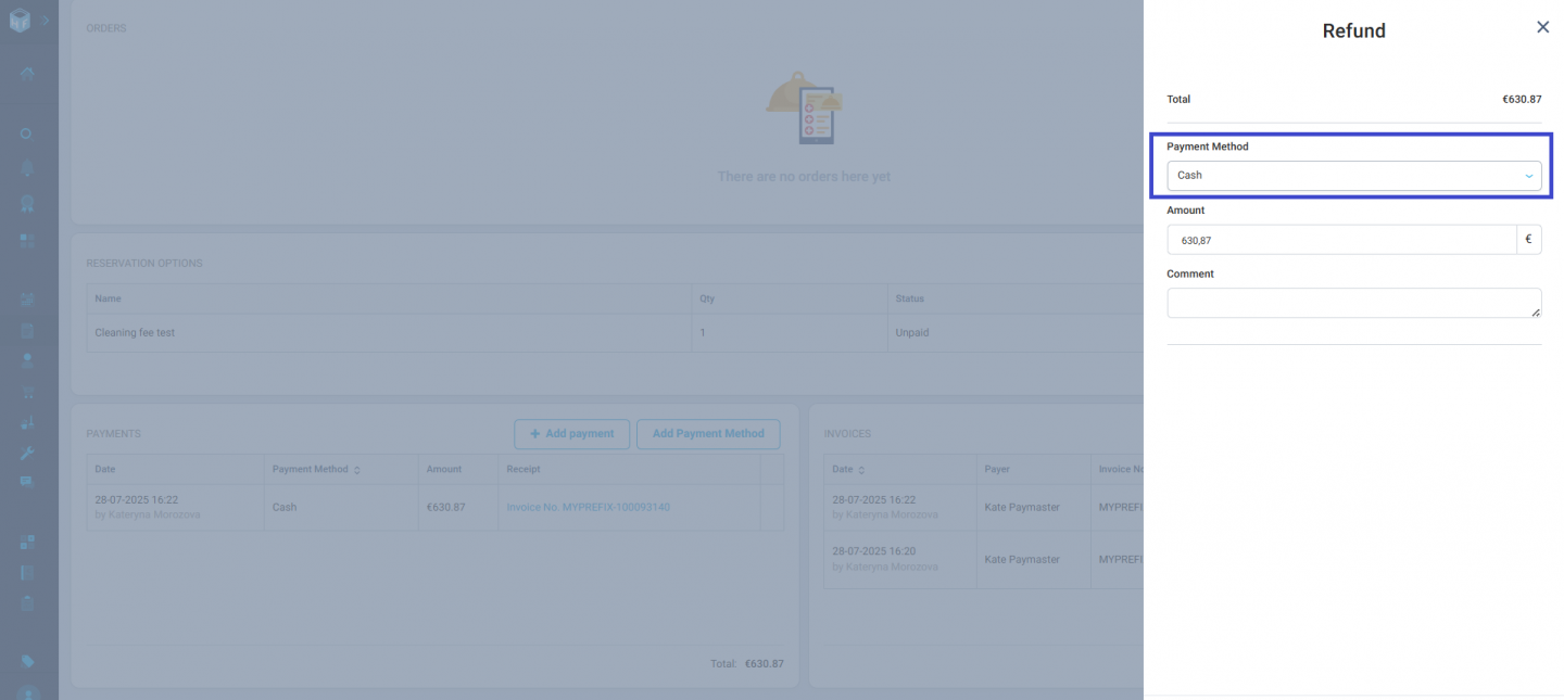 More flexible refund handling for special cases