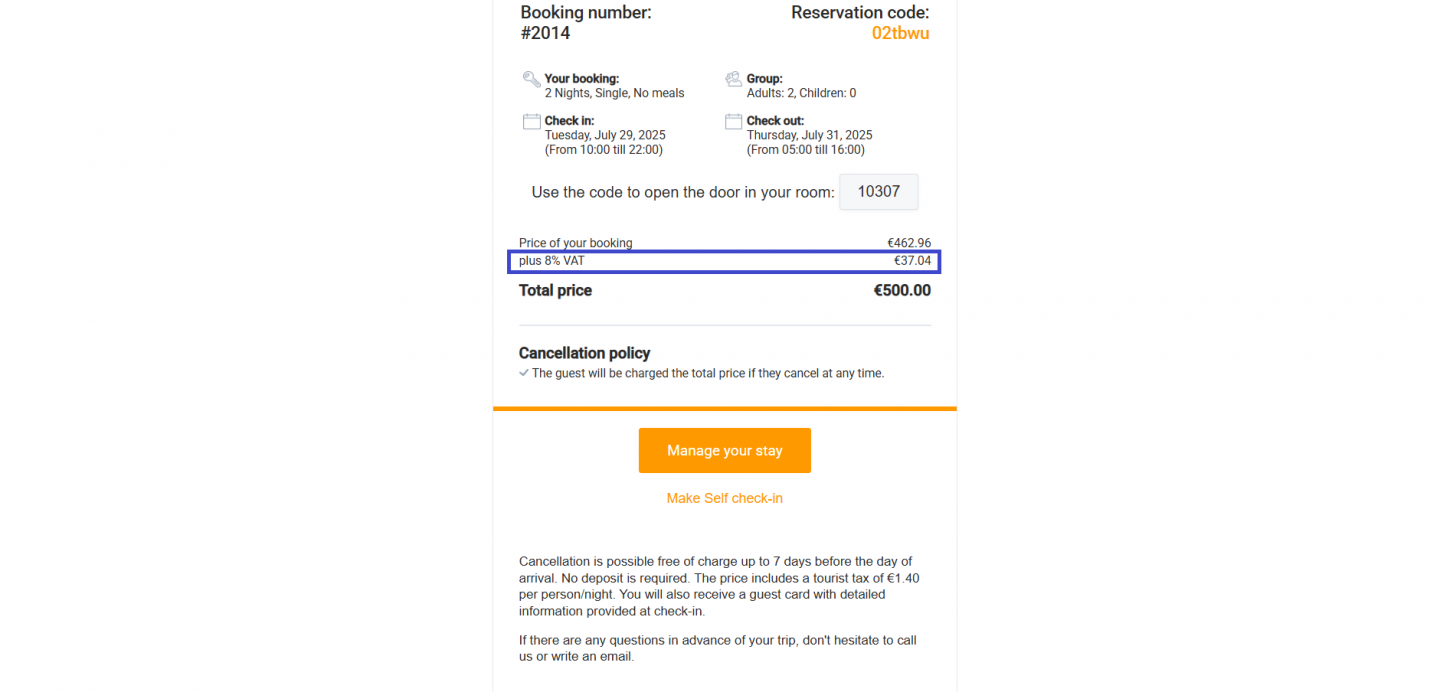 Clearer VAT details now shown in emails and offers