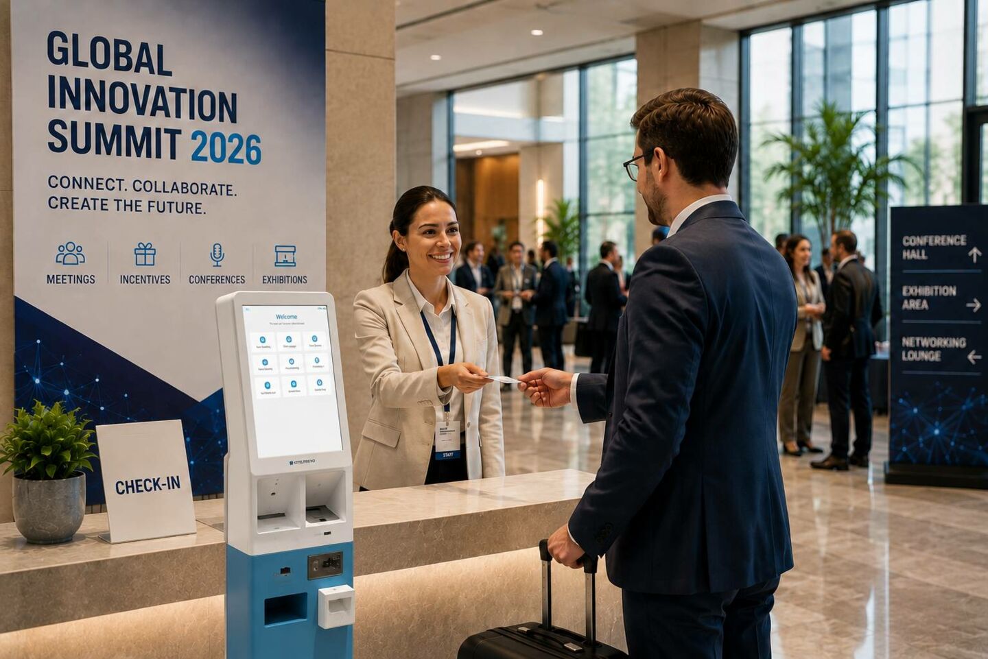 Self-Service for Event Attendees in Conference Hotels