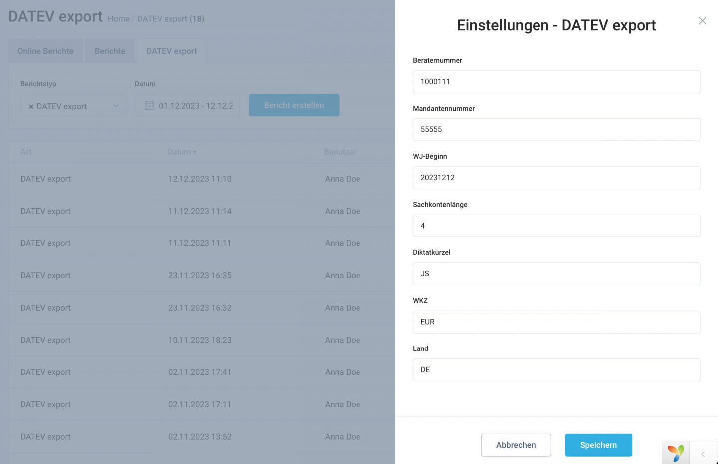 Optimierter DATEV-Export für mühelose Buchhaltung