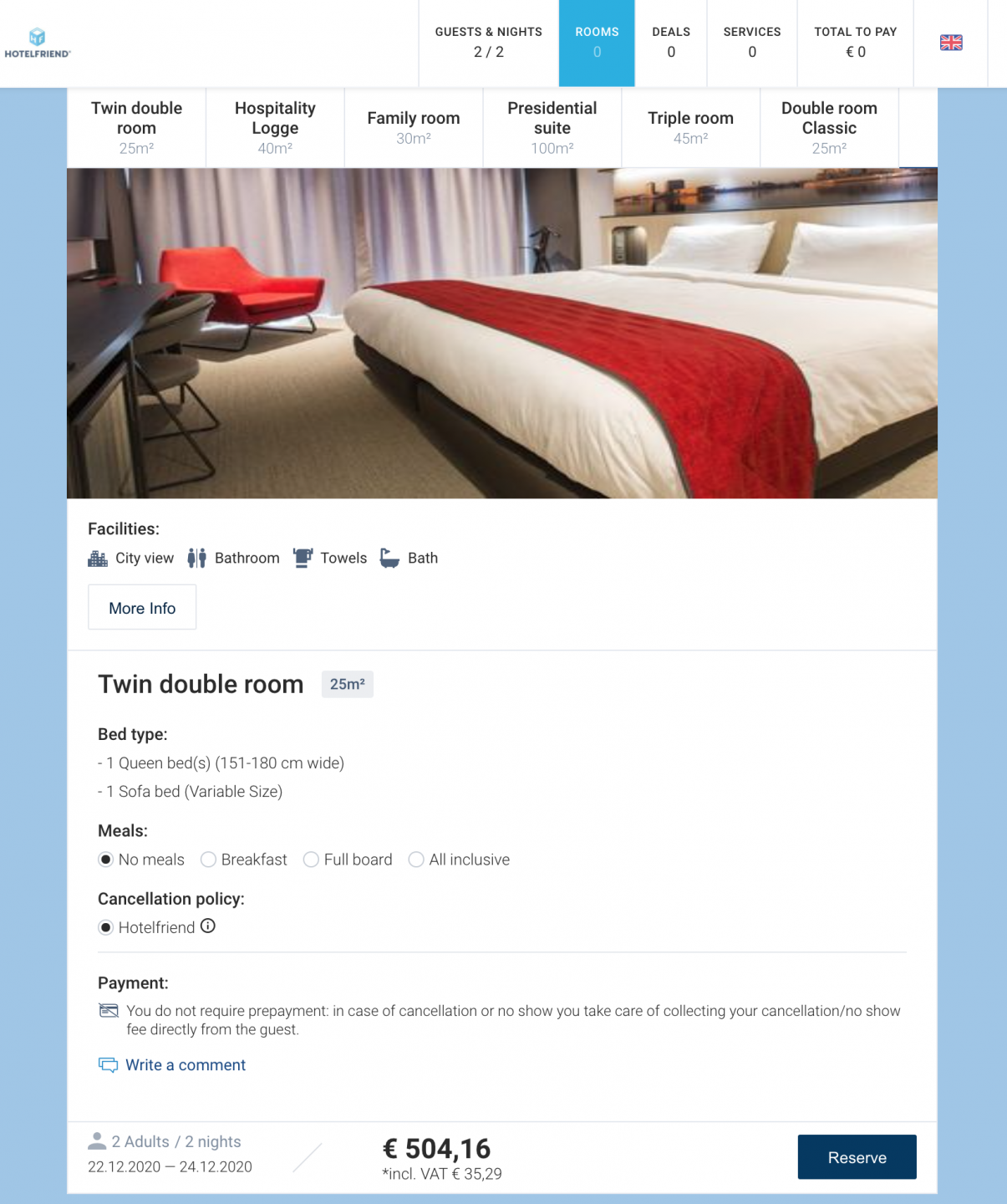 HotelFriend Booking Engine