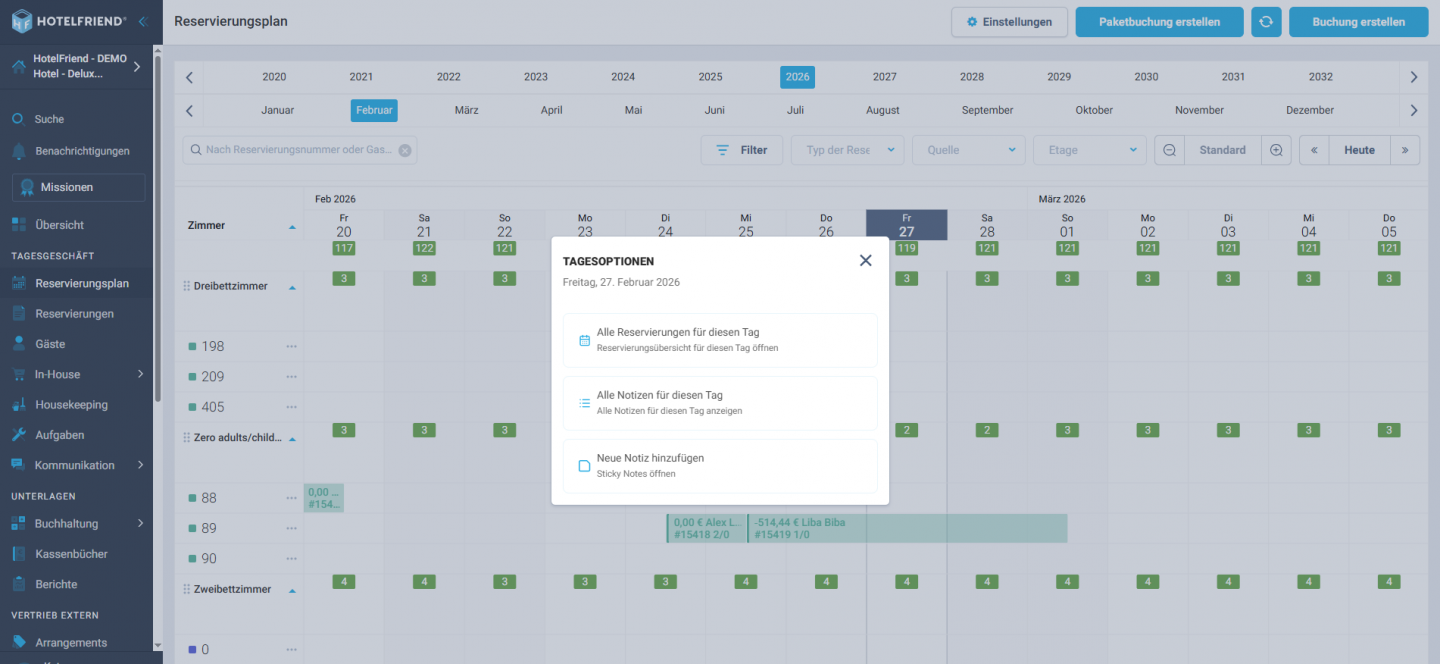 Schnellere Aktionen direkt aus dem Kalender