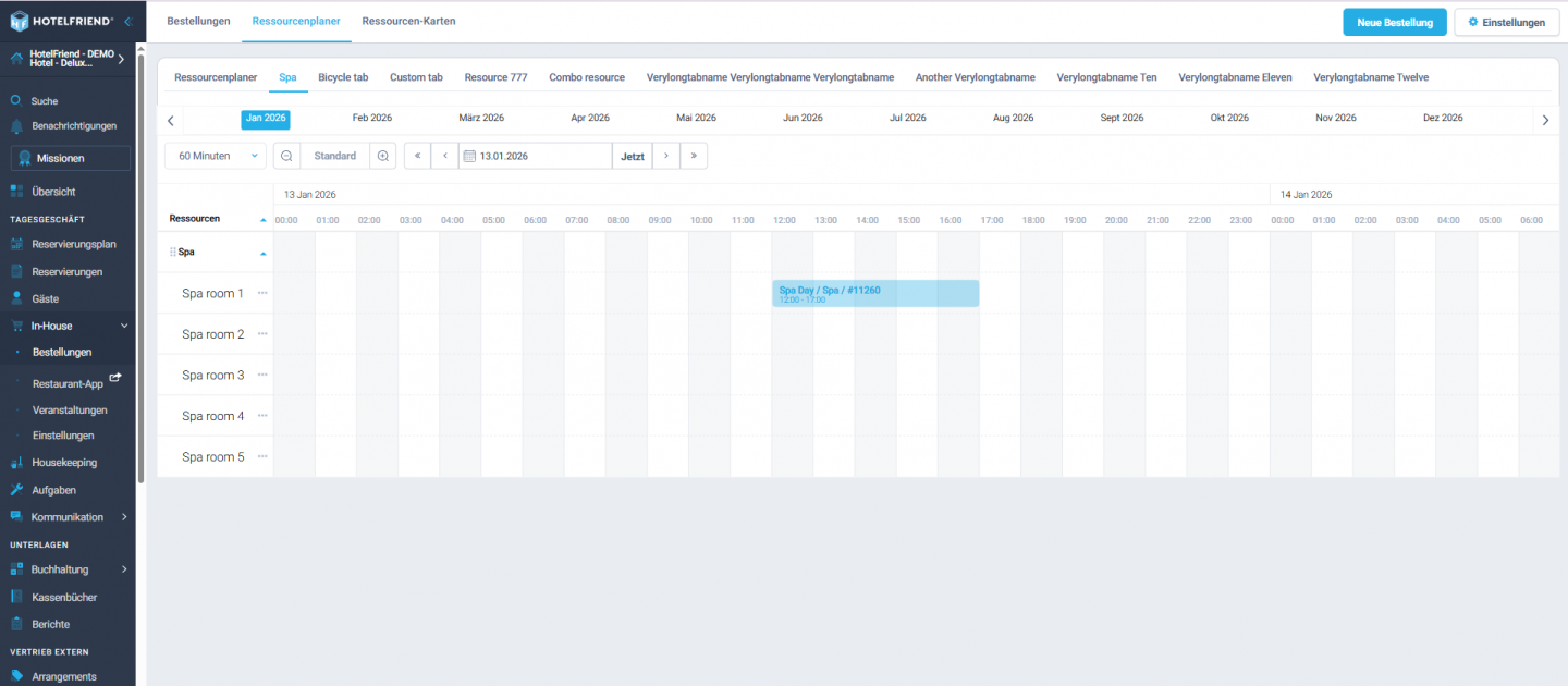 Verbesserungen im Ressourcenplaner