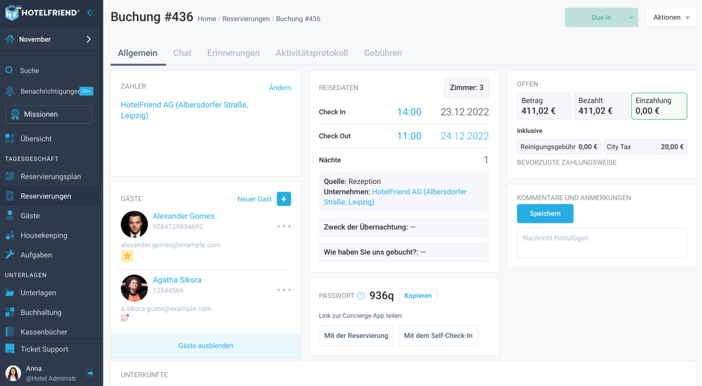 Enhanced Company display in the booking card and invoice creation modal windows