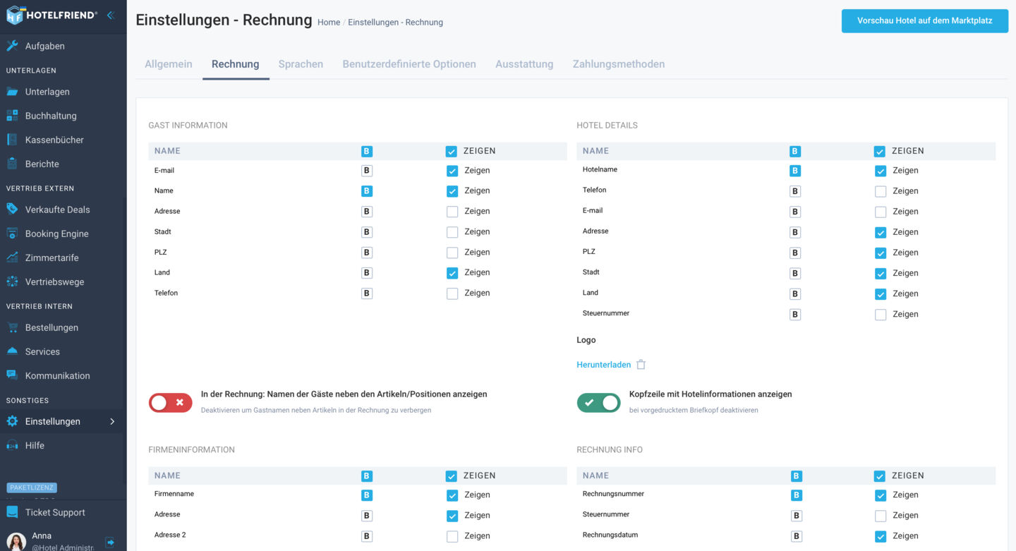 Introduced an invoice customization feature in the Invoice module